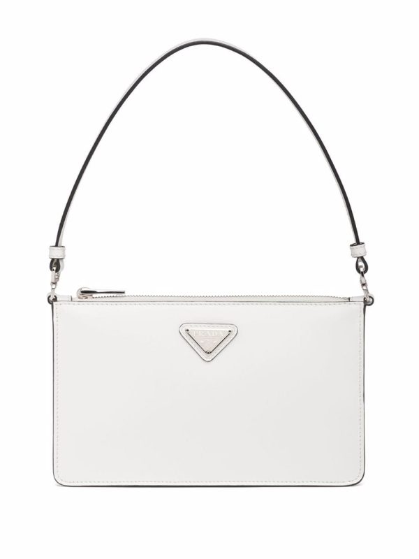 Prada triangle-plaque shoulder bag