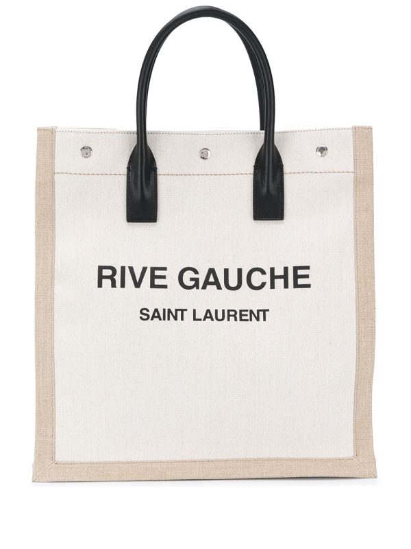Saint Laurent logo-print tote bag