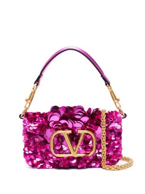 Valentino Garavani small Locò sequinned shoulder bag