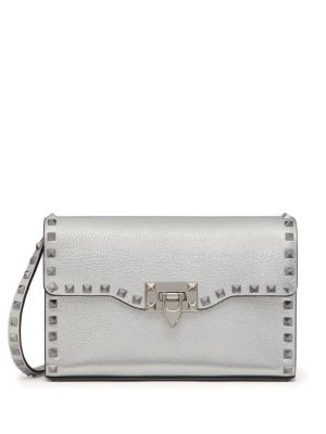 Valentino Garavani small Rockstud metallic crossbody bag