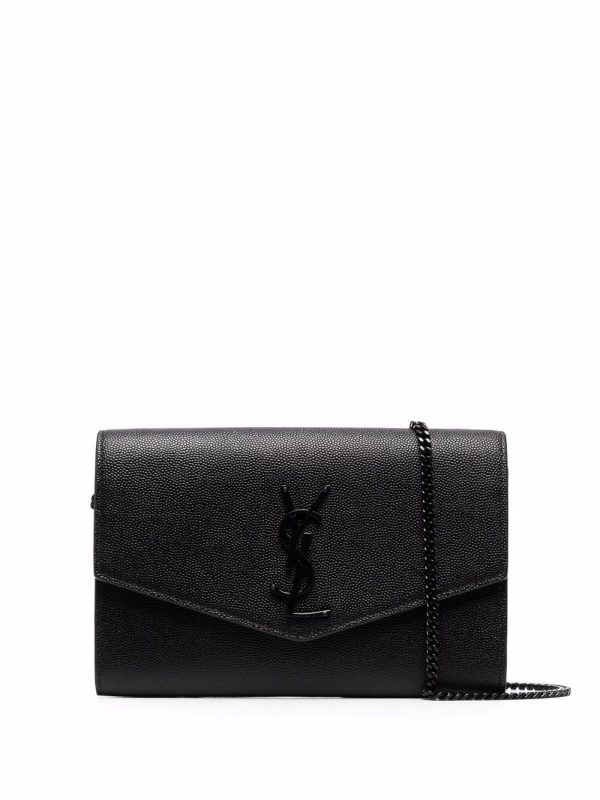 Saint Laurent envelope leather clutch bag