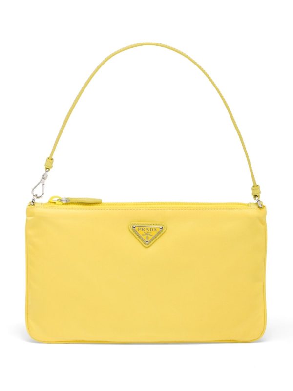Prada Re-Nylon logo-plaque shoulder bag