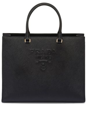 Prada medium saffiano leather tote bag