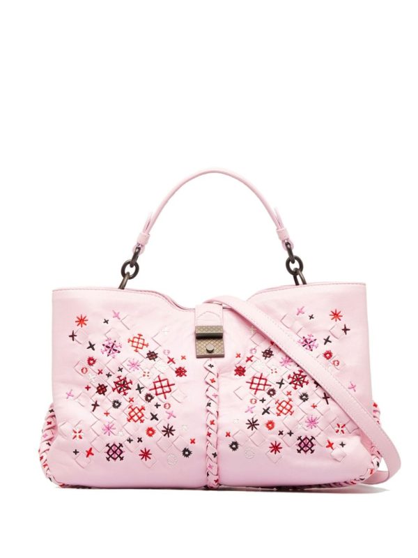 Bottega Veneta   Napoli Intrecciato Meadow Flower handbag