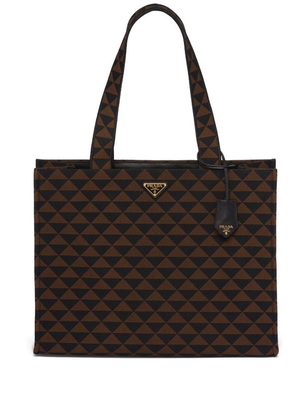 Prada çarge Symbole geometric-print tote