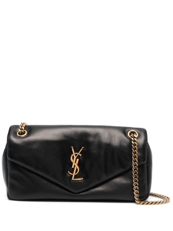 Saint Laurent Calypso logo-plaque shoulder bag