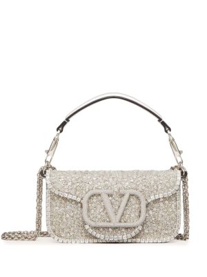 Valentino Garavani small Locò embroidered shoulder bag