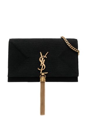 Saint Laurent logo-buckle leather shoulder bag