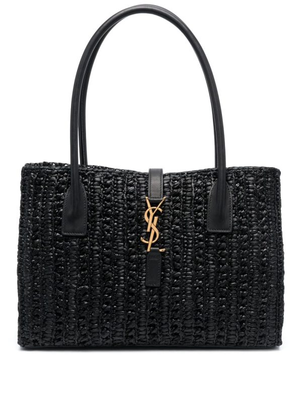 Saint Laurent Panier raffia tote bag
