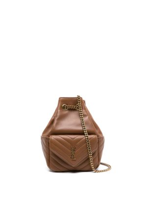 Saint Laurent mini Joe quilted leather bucket bag
