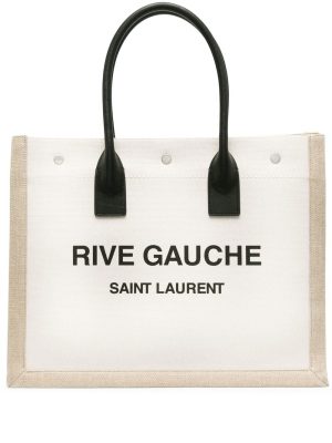 Saint Laurent logo-print tote-bag