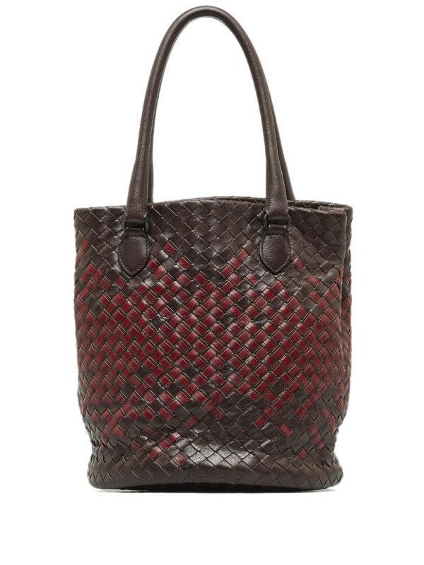 Bottega Veneta   2000-2010 Intrecciato double-tone bucket bag