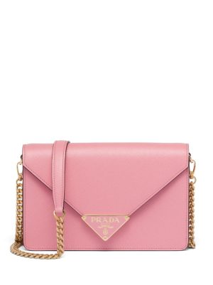 Prada logo-plaque shoulder bag