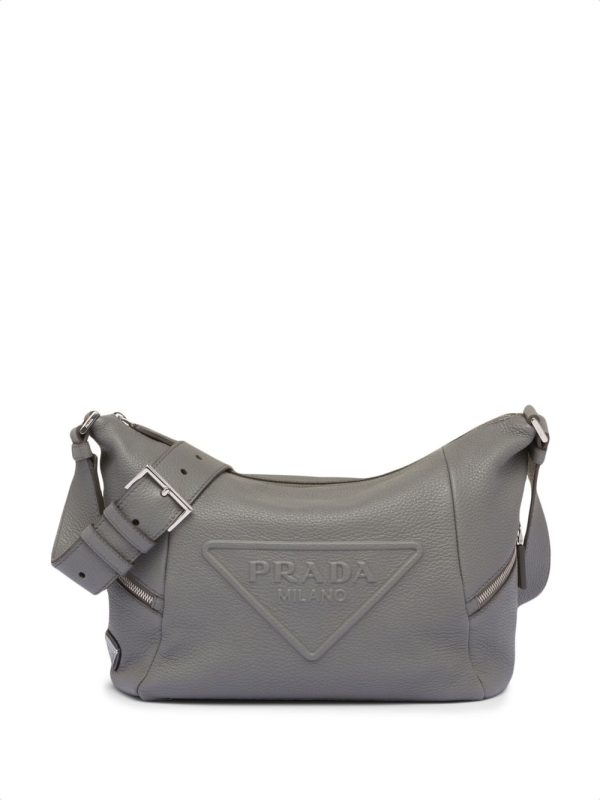 Prada debossed-logo detail shoulder bag