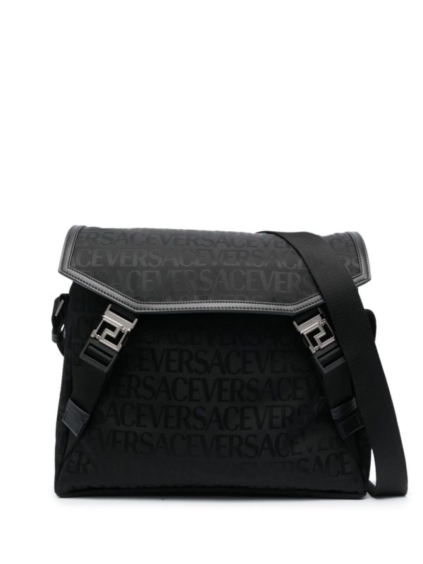 Versace Greca-plaque logo-print bag