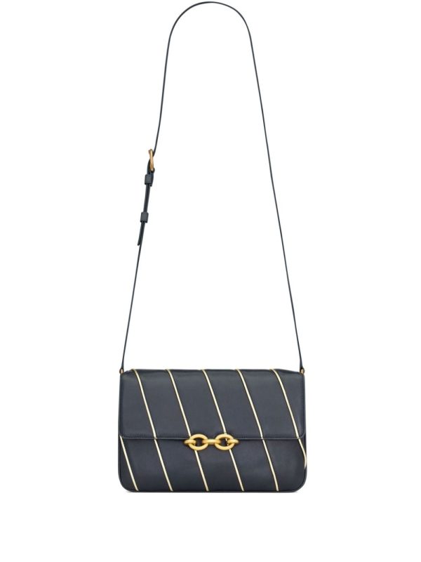 Saint Laurent Le Maillon striped shoulder bag