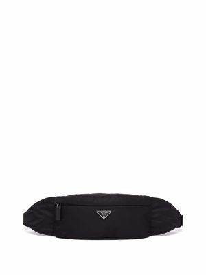 Prada logo-plaque belt bag