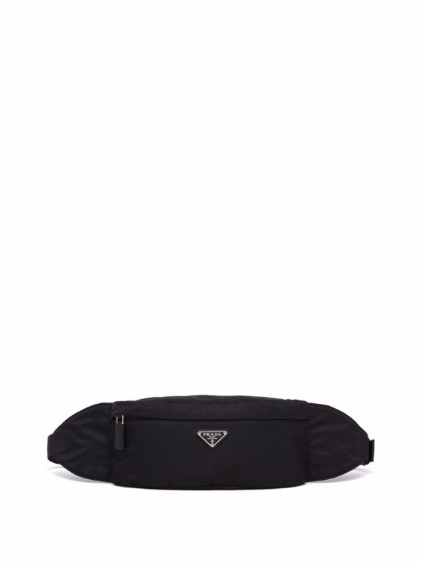 Prada logo-plaque belt bag
