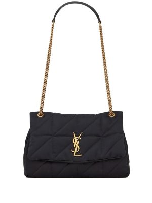 Saint Laurent logo-plaque padded shoulder bag
