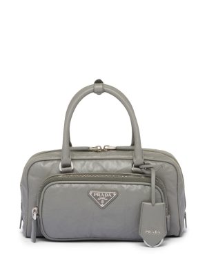 Prada multi-pocket leather tote bag