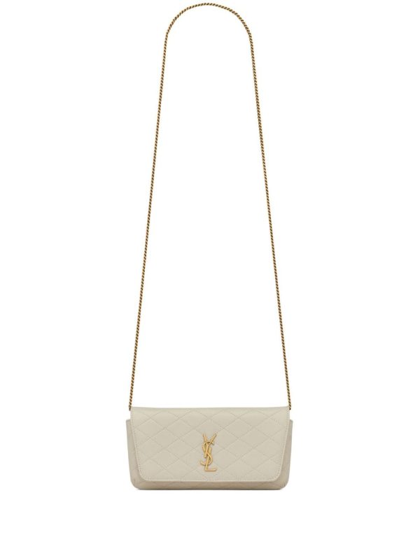 Saint Laurent Gaby quilted leather phone case