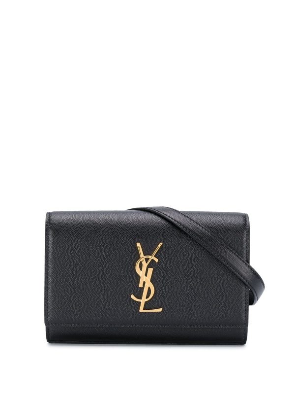 Saint Laurent logo-plaque belt bag