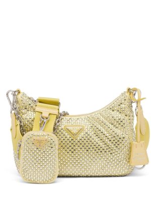 Prada Re-Edition 2005 crystal-embellished shoulder bag