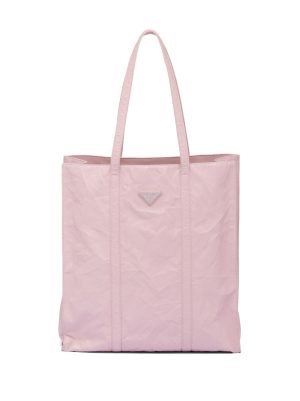 Prada medium crinkled tote bag
