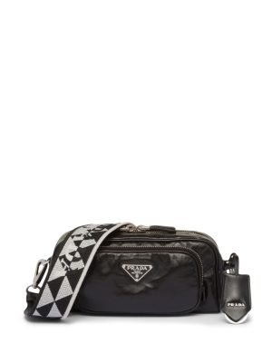 Prada logo-plaque shoulder bag