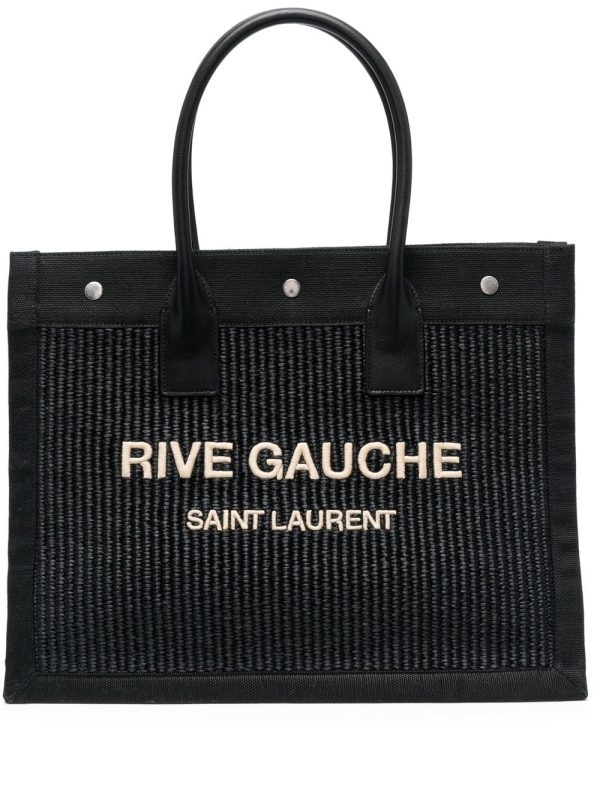 Saint Laurent Rive Gauche woven tote bag