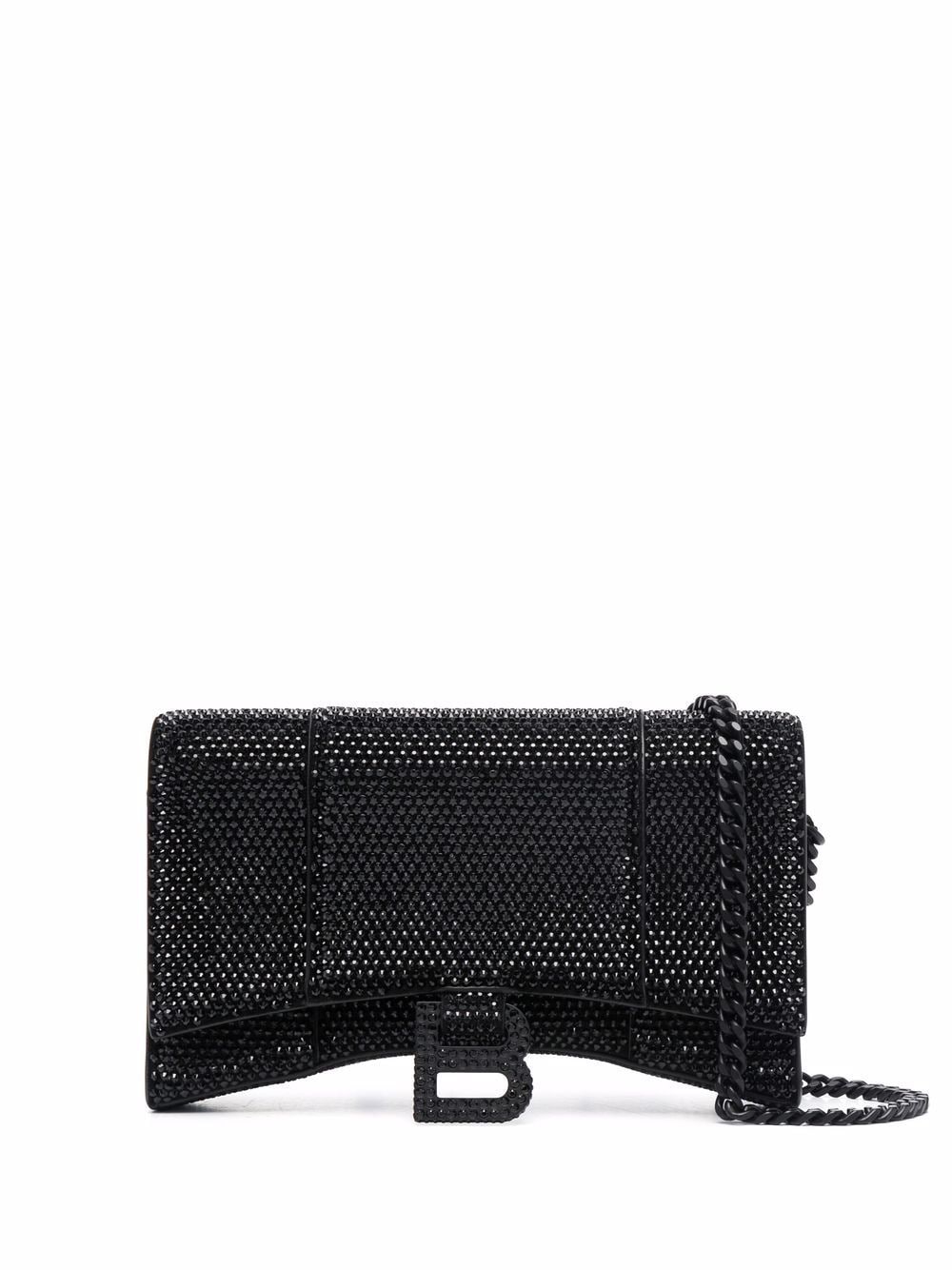Balenciaga Hourglass crystal-studded crossbody bag