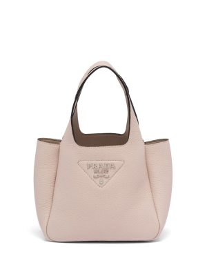 Prada logo-plaque tote bag