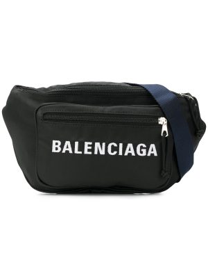 Balenciaga Black Wheel Cross Body bag