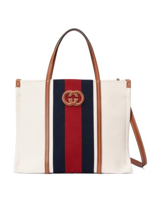 Gucci signature stripe-detail tote bag