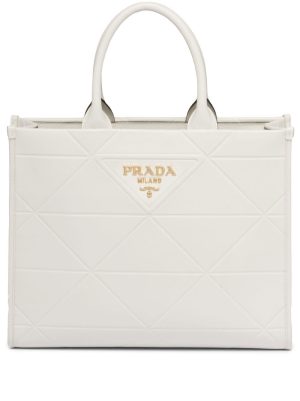 Prada medium Symbole leather tote bag