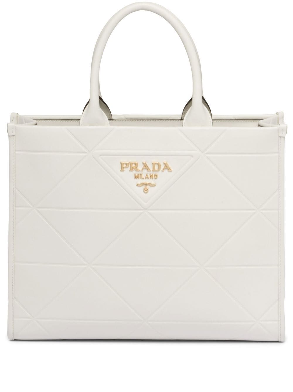 Prada medium Symbole leather tote bag