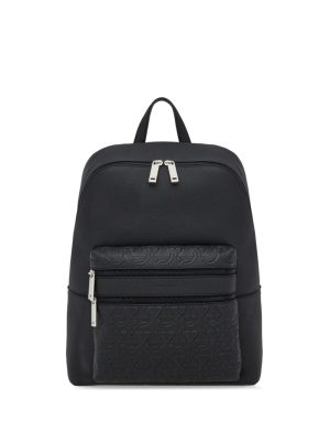 Ferragamo embossed-logo leather backpack
