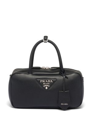 Prada logo-lettering top-handle bag