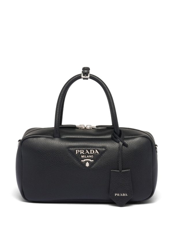 Prada logo-lettering top-handle bag