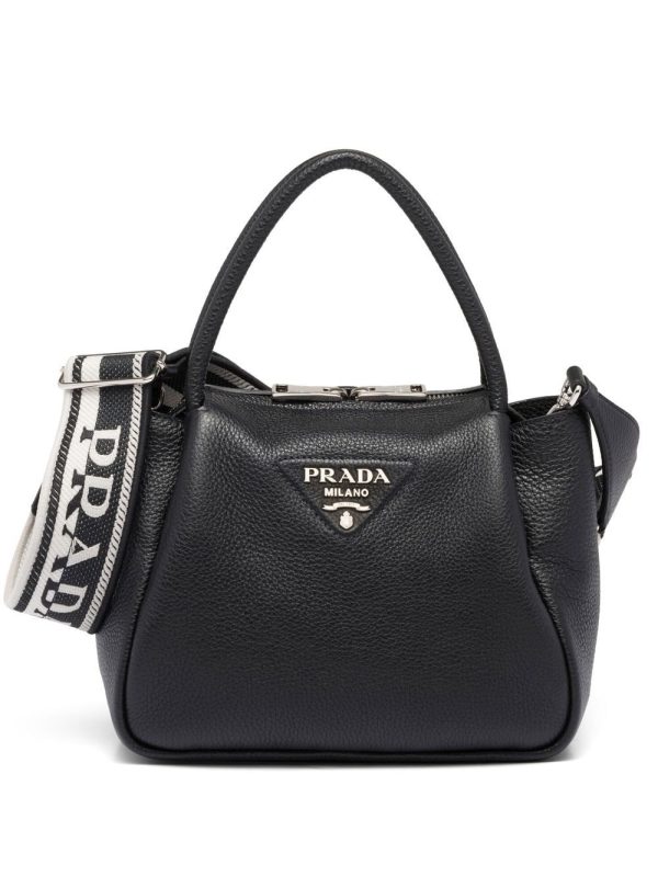 Prada logo-lettering top-handle bag
