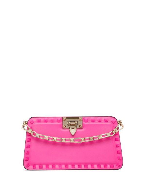 Valentino Garavani Rockstud leather clutch bag