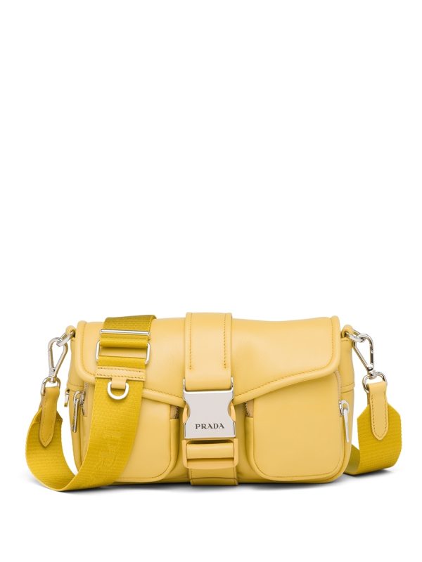Prada buckle-detail leather bag