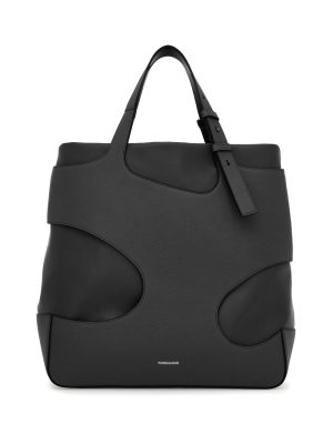 Ferragamo cut-out detail leather tote bag