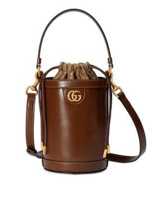 Gucci mini Ophidia leather bucket bag