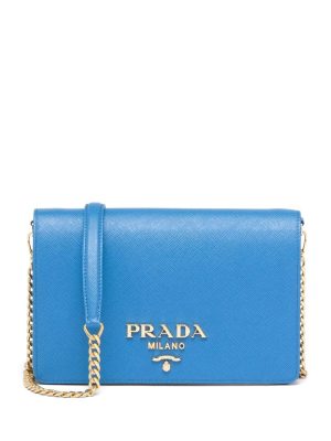 Prada logo plaque crossbody bag