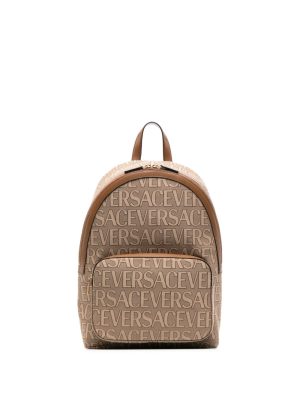 Versace logo-print backpack