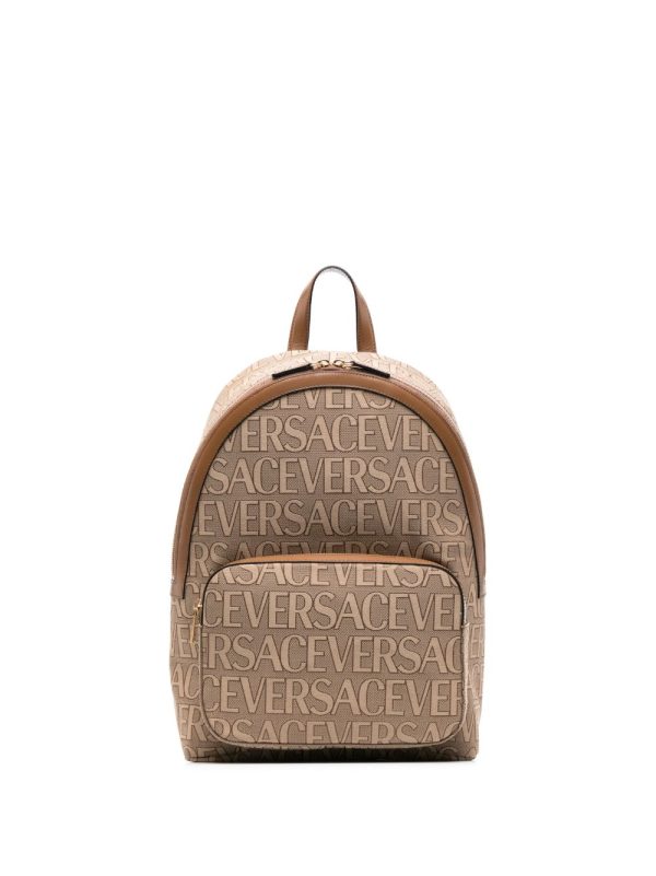Versace logo-print backpack