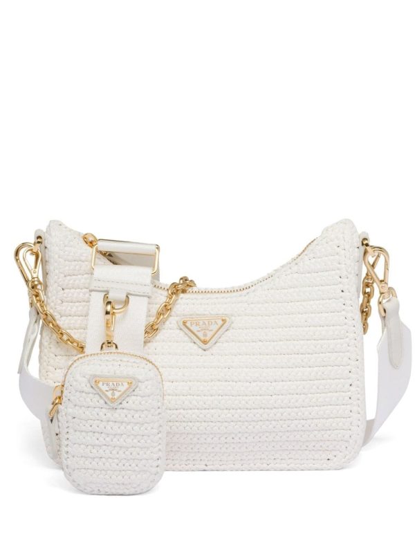 Prada Re-Edition 2005 crochet-knit shoulder bag