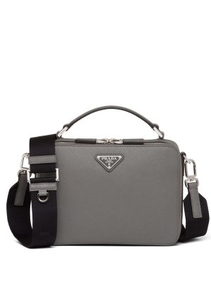 Prada logo-plaque belt bag