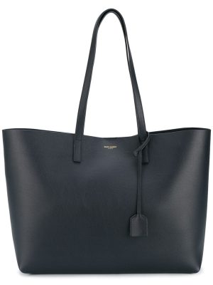 Saint Laurent large leather shopping tote